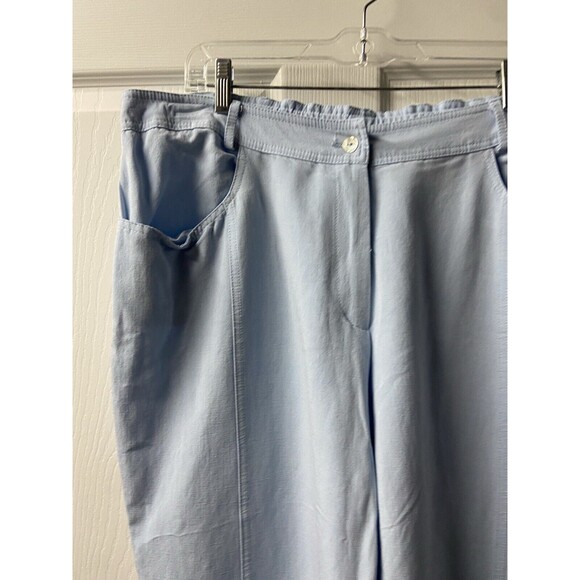 Sharon Anthony Design for Women Cropped Pants Womens Plus Size 18W Linen Blend - Picture 2 of 8